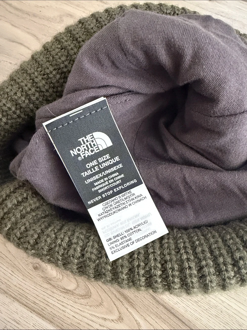 The North Face Olive Knit Cuff Beanie
